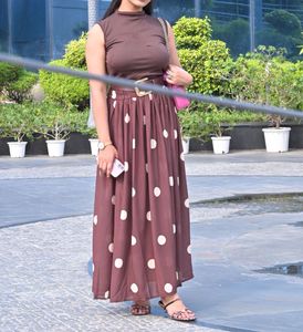 Chic Polka Dot Maxi coord set (New)