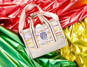Wild Child Colorful Woven Mini Tote Bag