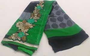 Elegant Green Saree New