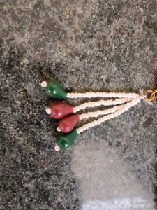 Elegant Pearl &amp; Red Stone Kamarbandh