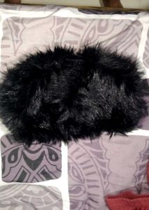 Black Faux Fur top