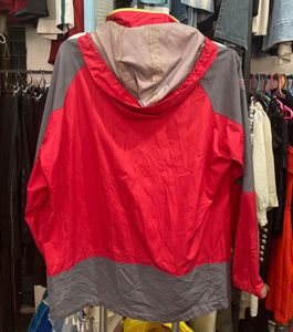Red &amp; Grey Hooded Jacket