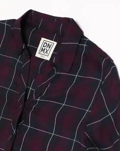 Chic Plaid Button-Down Shirt