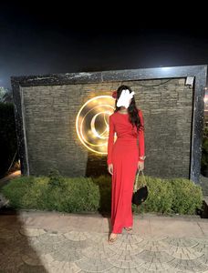 Elegant Red Evening Gown 👠💋❤️🍒💌🫀🌹🥀