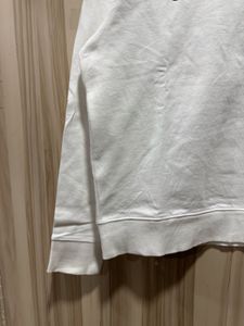 Calvin Klein Jeans White Fleeced Sweatshirt