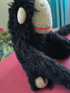 Vintage Black Monkey Plush Toy