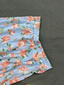 Blue Floral Palazzo Pants