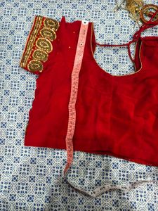 Red Embroidered Blouse