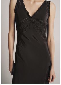 ZARA EMBROIDERED LONG MAXI DRESS