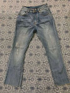 Distressed Flare Jeans