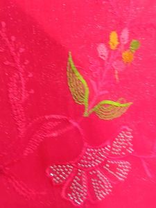 Elegant rose color Saree