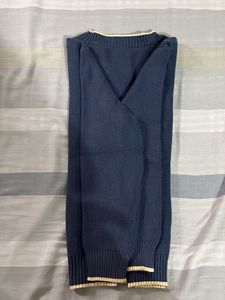 Navy Blue "H" Knit Cardigan