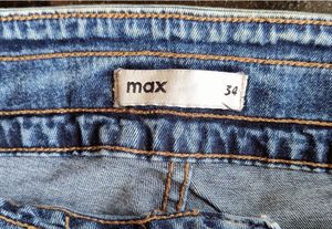 Max 34 Size Blue High Waist Jeans.