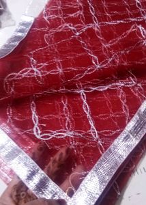 🆕 Maroon Net Dupatta