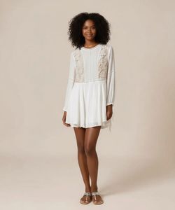 🆕Forever 21 Floral Boho Lace Mini Dress