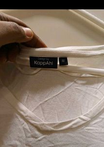 White T-Shirt with Embellished Pocket