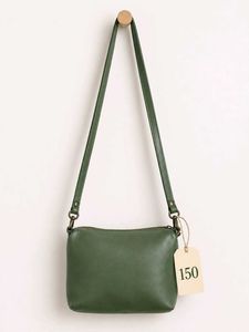 Stylish Green Leather Crossbody Bag