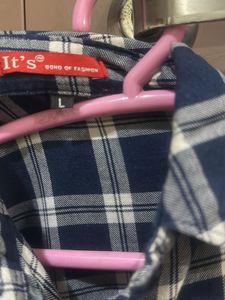 Girls' Checkered Flannel Shirt