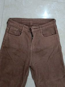 Brown Wide Leg Jeans