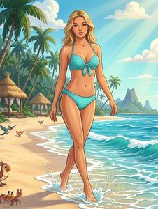 Aqua Blue Bikini Top