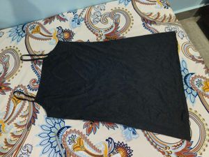 Black Spaghetti Strap Slip Dress