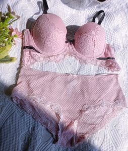 Hunkemoller Pink Lace Bra &amp; Panty Set