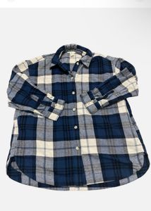 H&amp;M - Oversized Plaid Flannel Shirt
