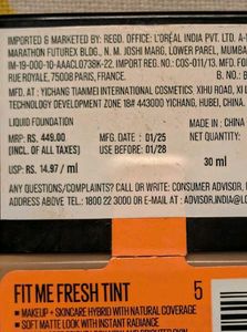 Maybelline Fit Me Fresh Skin Tint
