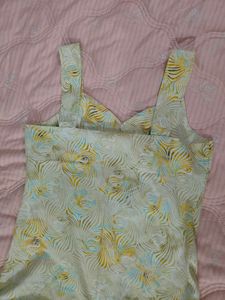 Pastel Floral Print Summer Dress