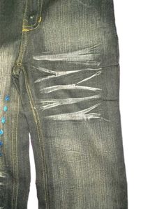 VINTAGE BELL BOTTOM JEANS (WITH COOL EMBROIDERY)