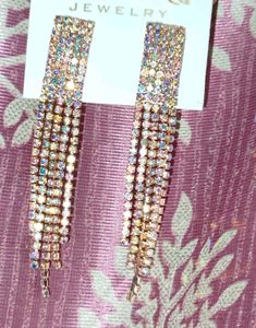 Sparkling Rhinestone Drop Earrings
