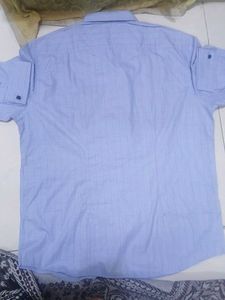 The Bear House Slim Fit Blue Check Shirt