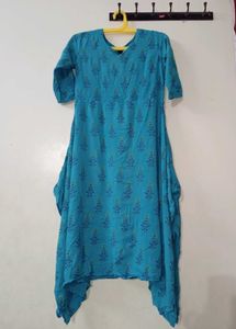 Blue Printed Kurta 🩵