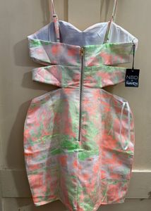 Cutout Tie-Dye Mini Dress