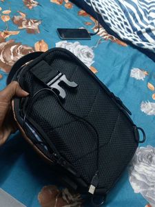 Stylish Black USB Sling Bag