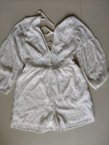 White Sparkly Jumpsuit