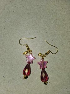 Handmade Cute Star & Teardrop Earrings