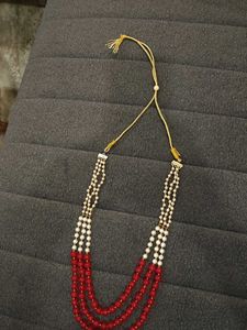 Red & Pearl Necklace