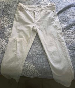 White Ripped Jeans M&amp;S size 16 XL