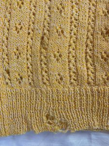 Yellow Knit Top