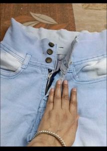 Embroidered High-Waisted Jeans