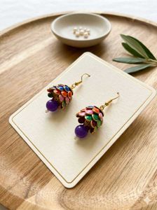 Boho Multicolored Jhumka Earrings