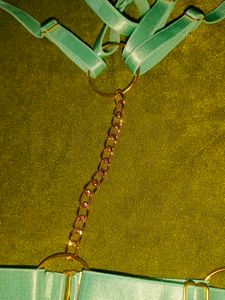 Blue Halter Neck Bra Holder Harness