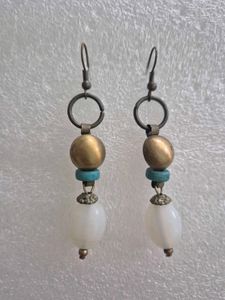 Boho Beaded Drop Earrings - Unused