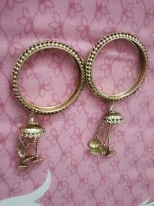 Golden jhumka Bangles