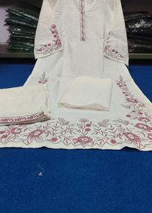 White Embroidered Kurta Set