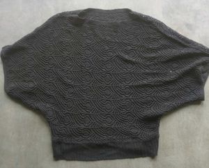Stylish Dark Grey Knitted Top