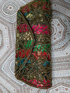 New without tag Beaded party Clutch