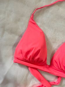 Neon Pink String Bikini Top