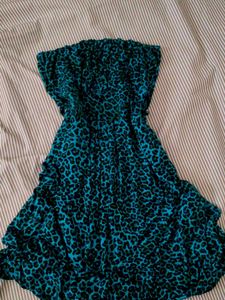 y2k animal print tube top